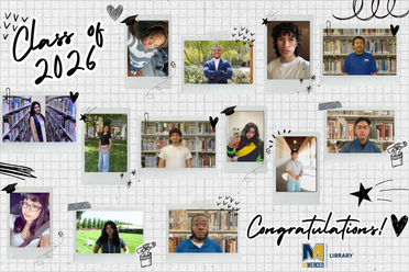 Class of 2026. UC Merced library student graduates. Congratulation! UC Merced Library logo.