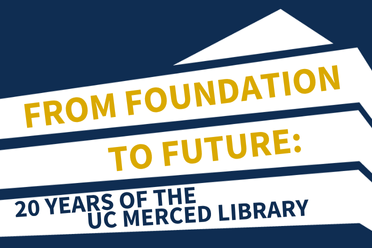 Exhibit title featred on image of the Library's lantern