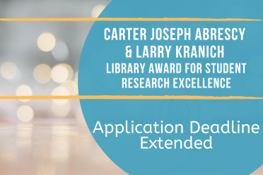 Research Award, Application Deadline Extended
