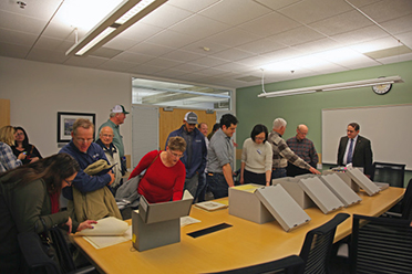 Merced County Cooperative Extension staff tour the archives