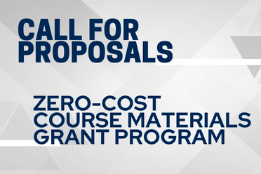 Call for Proposals Zero-Cost Course Materials Grant Program