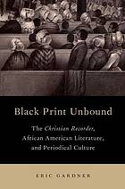 Black print unbound book cover