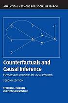 Counterfactuals and causal inference book cover