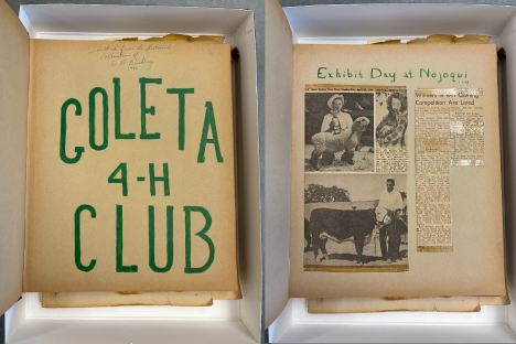 Goleta 4-H Club scrapbook