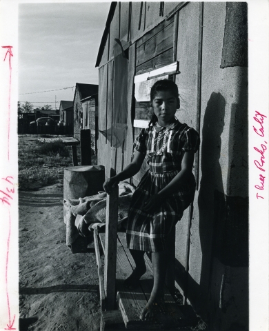 Migrant girl, Three Rocks, California